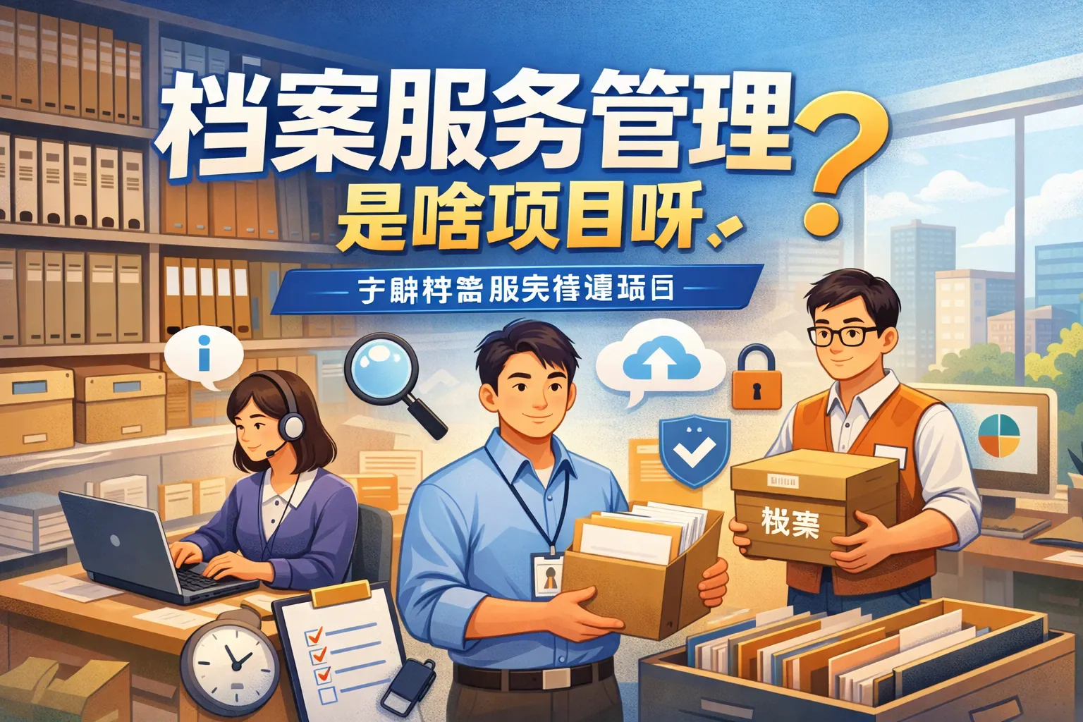 档案服务管理是啥项目呀