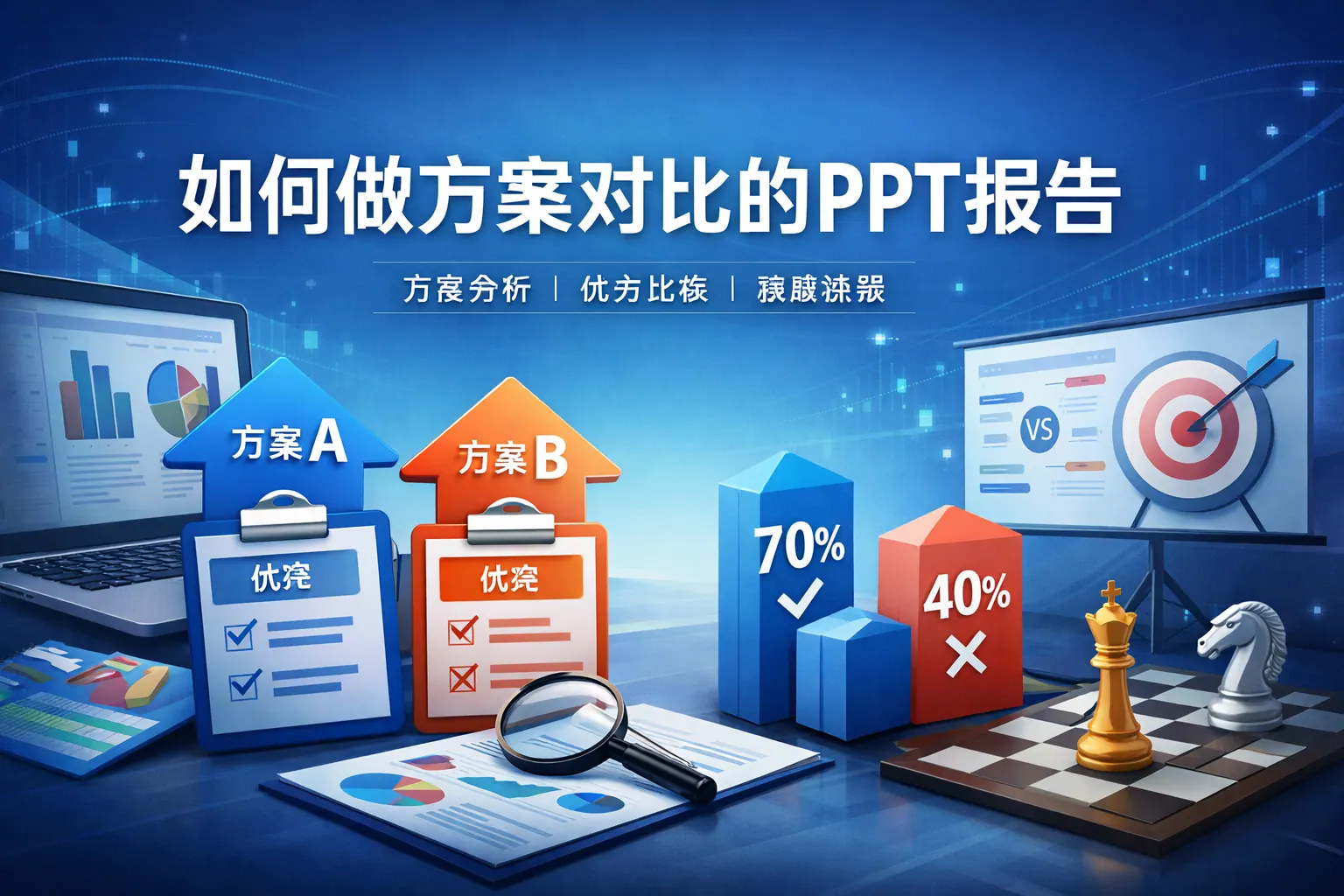 如何做方案对比的ppt报告