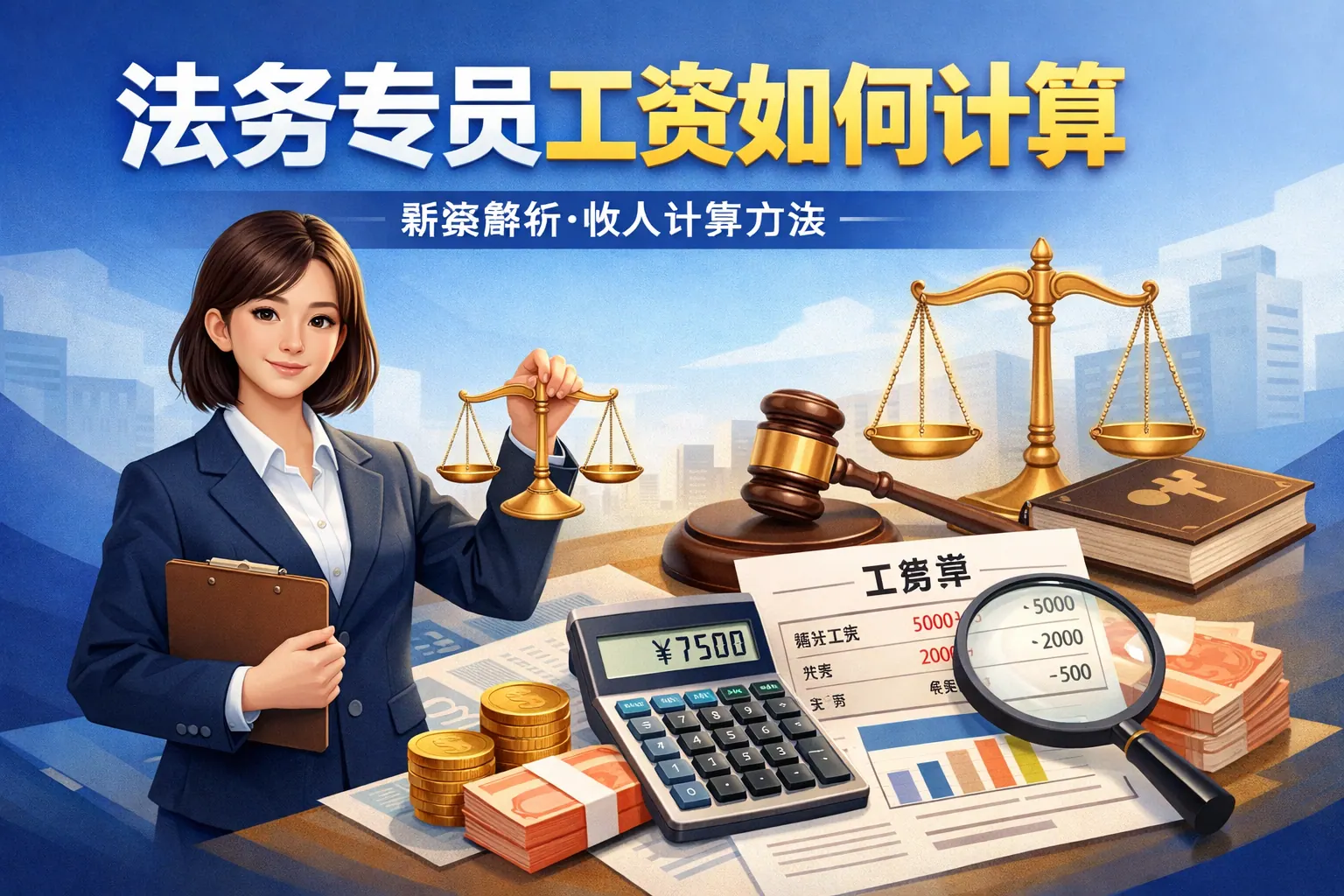 法务专员工资如何计算