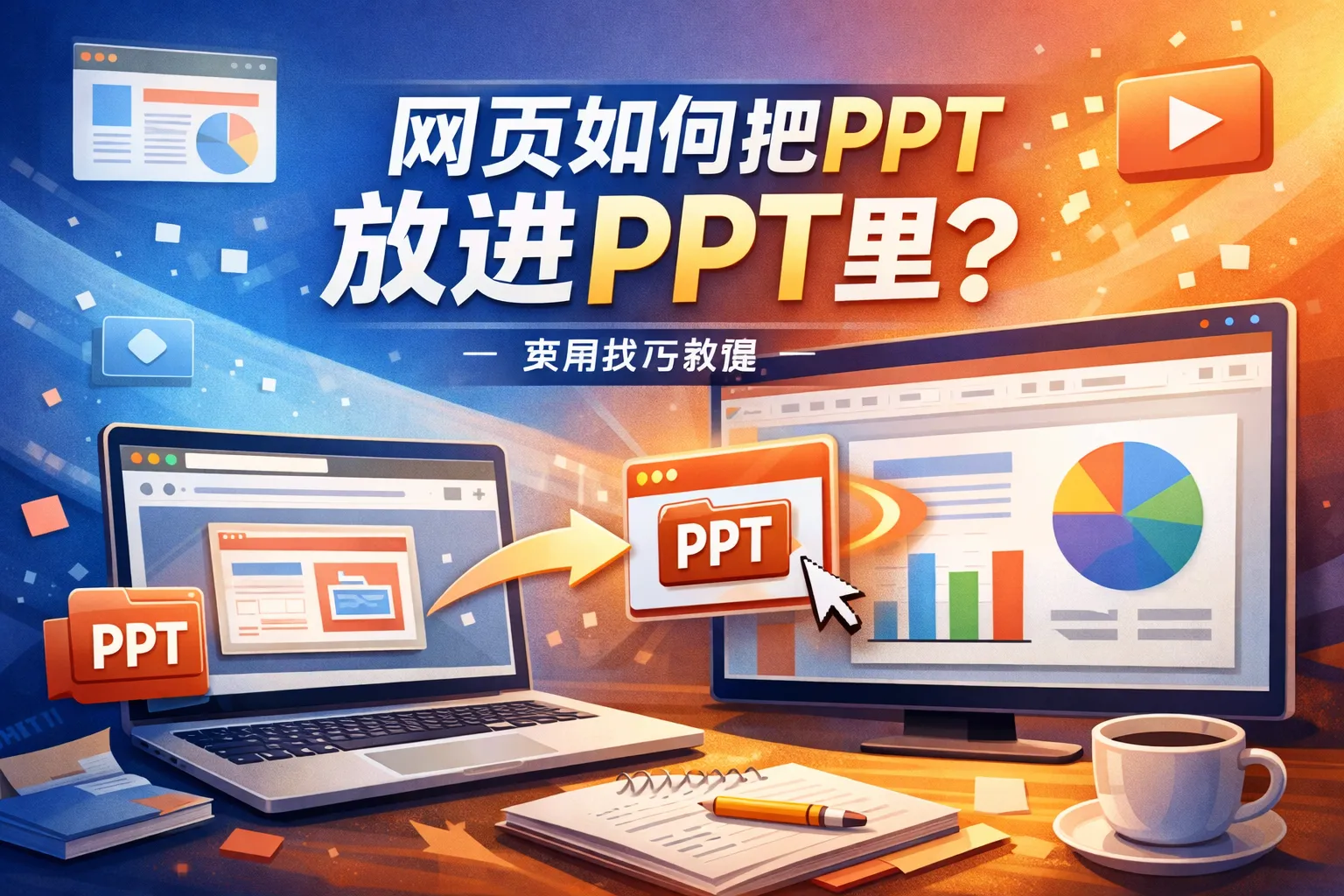 网页如何把ppt放进ppt里