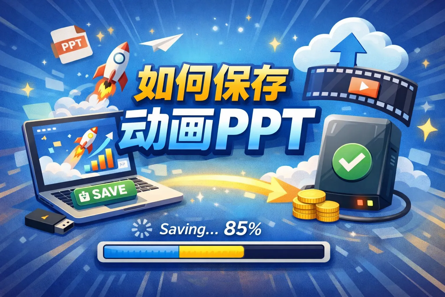 如何保存动画ppt