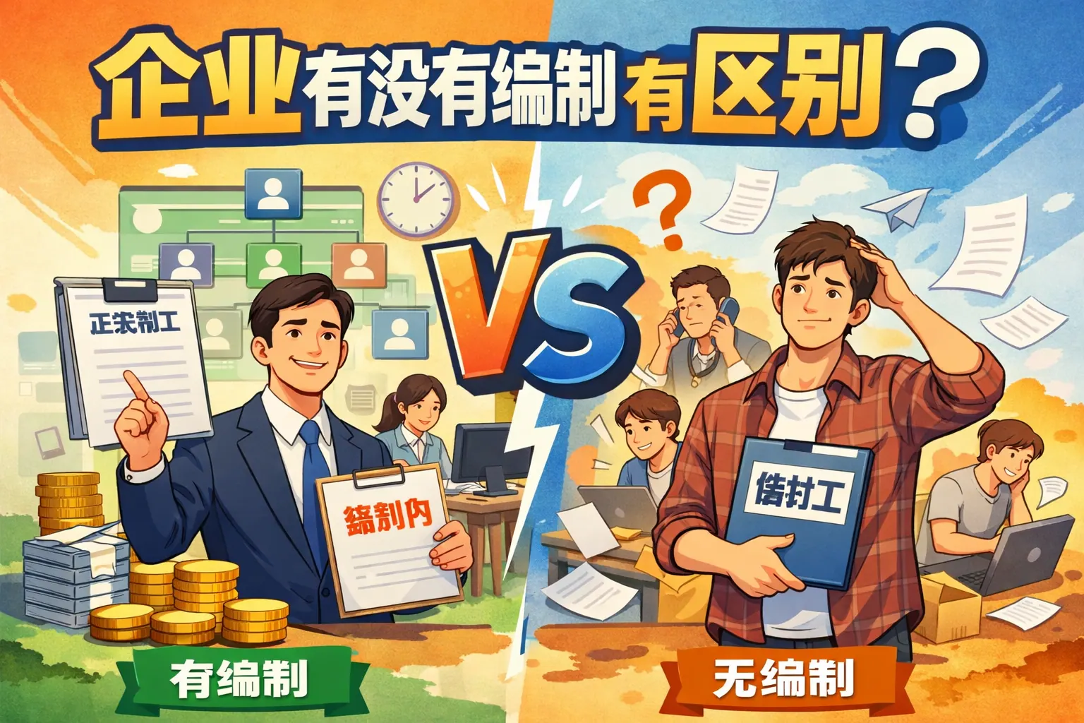 企业有没有编制有啥区别