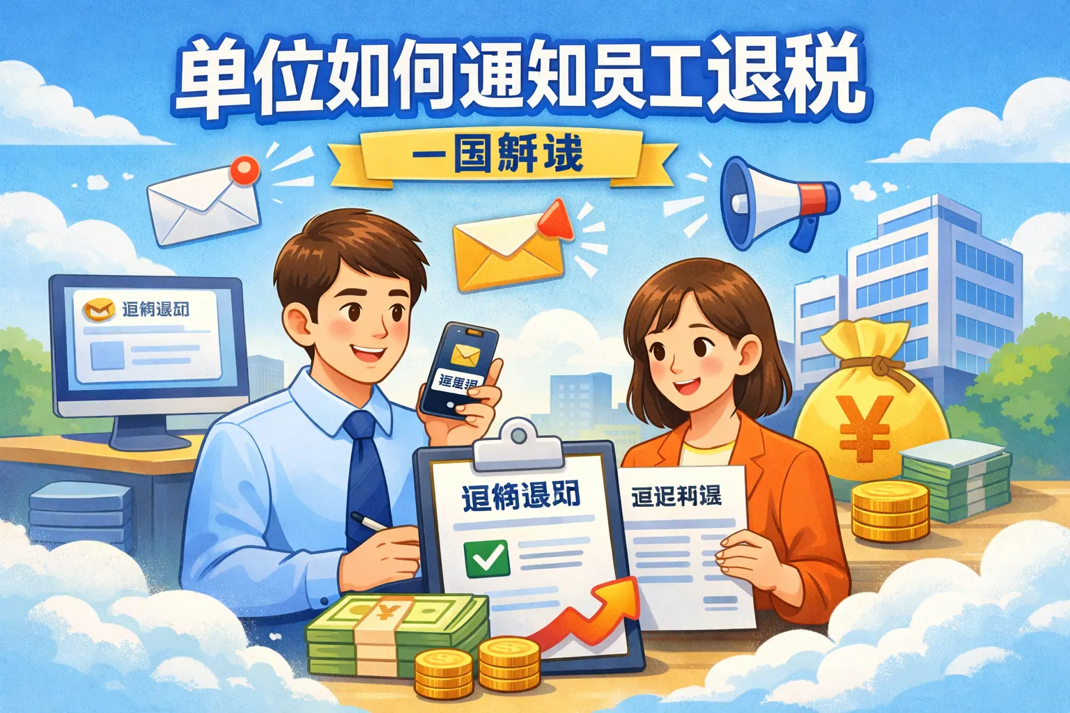 单位如何通知员工退税