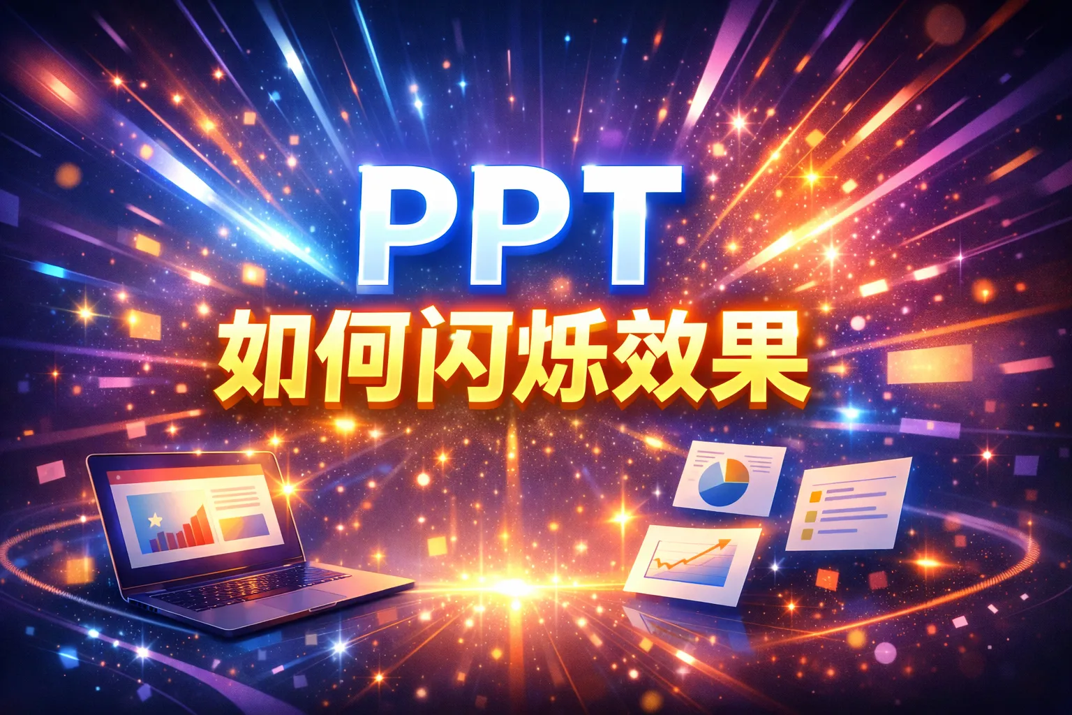 ppt 如何闪烁效果