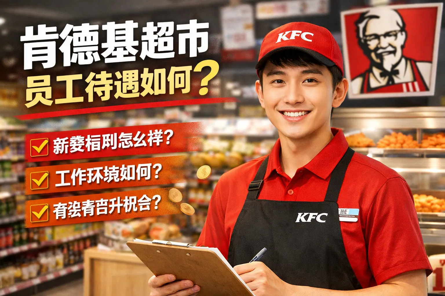 肯德基超市员工待遇如何