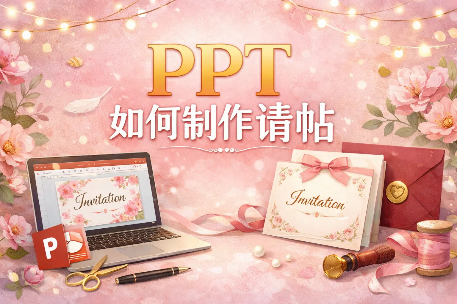 ppt如何制作请帖
