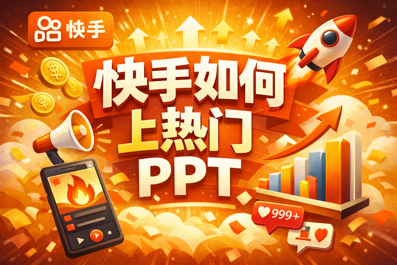 快手如何上热门PPT