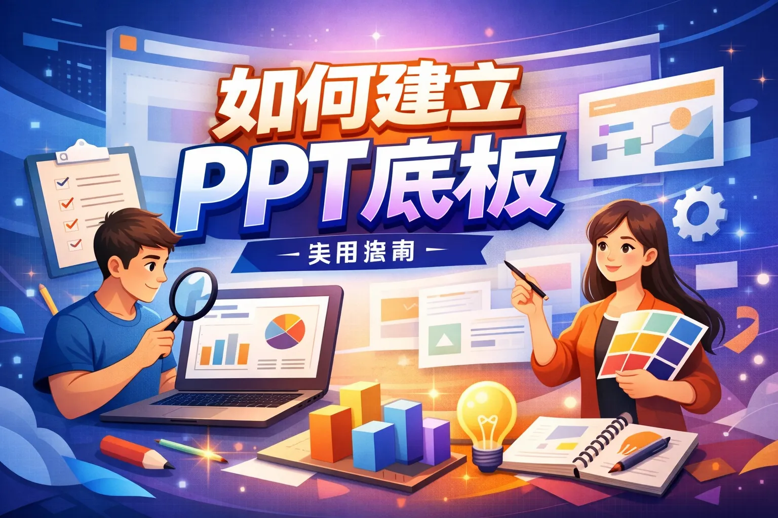 如何建立ppt底板