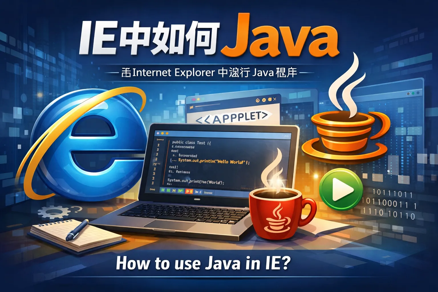 ie中如何java