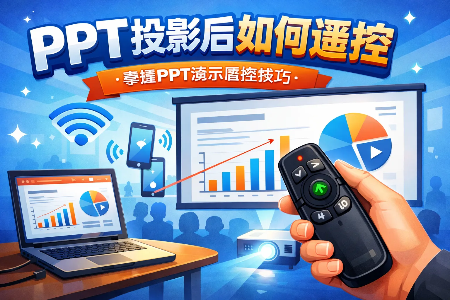 ppt投影后如何遥控