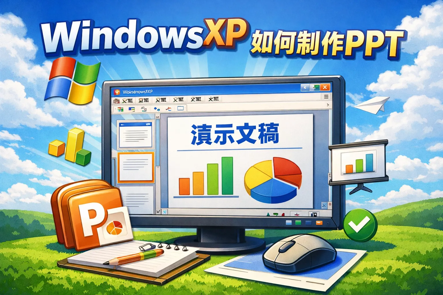 windowxp如何制作PPT