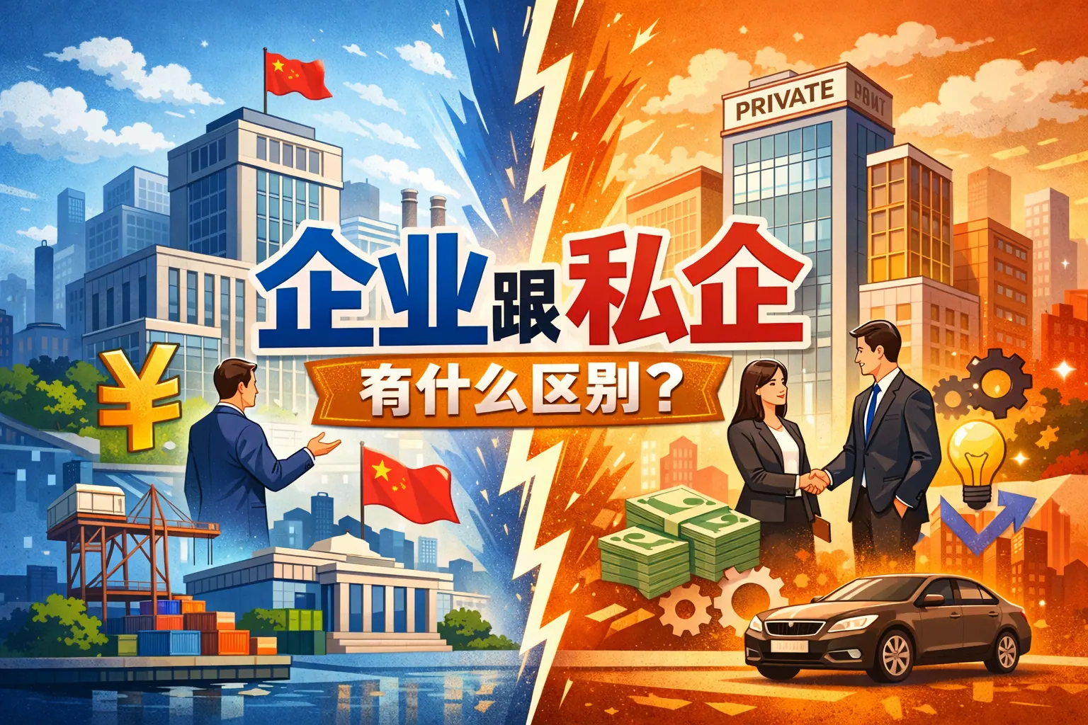 企业跟私企有什么区别