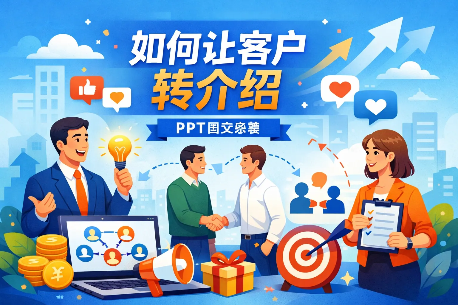 关于如何让客户转介绍PPT图文
