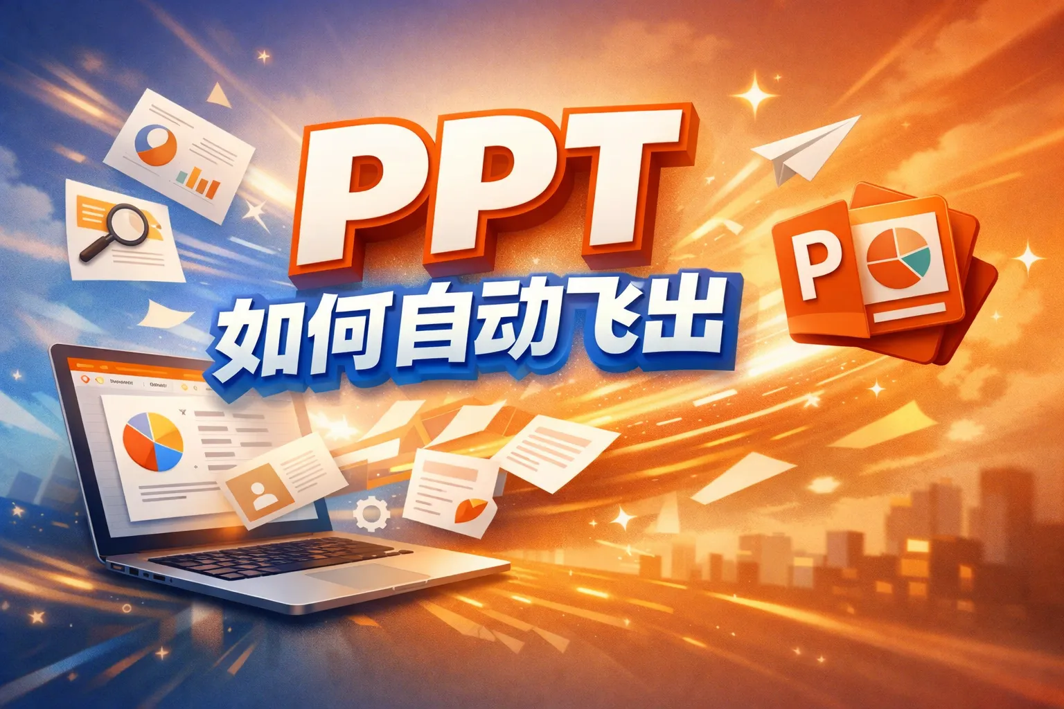 ppt如何自动飞出