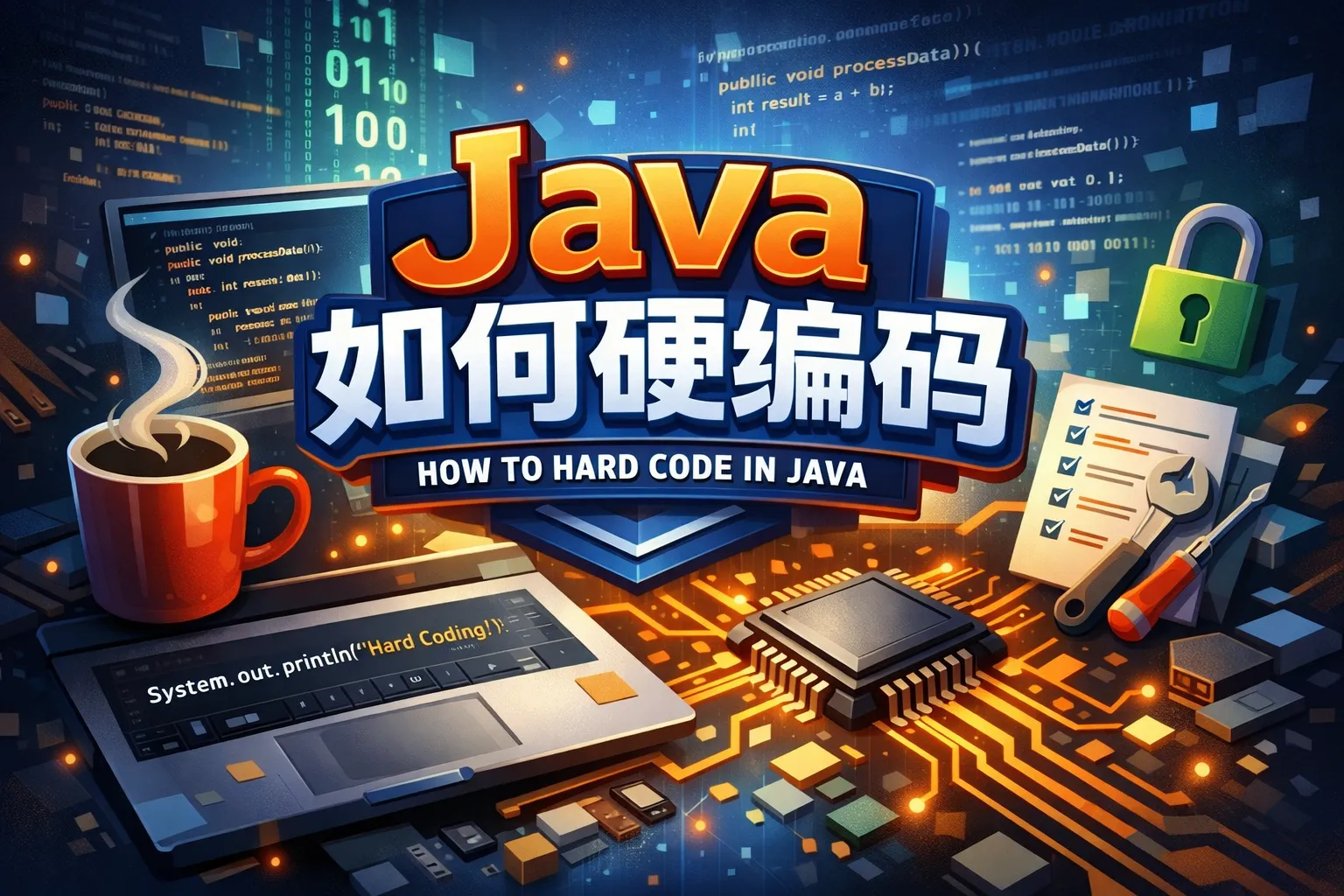 java如何硬编码