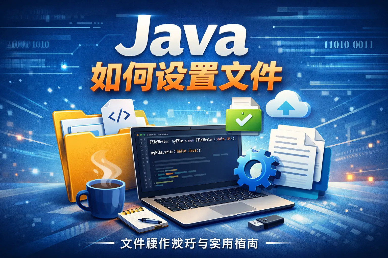 java如何设置文件