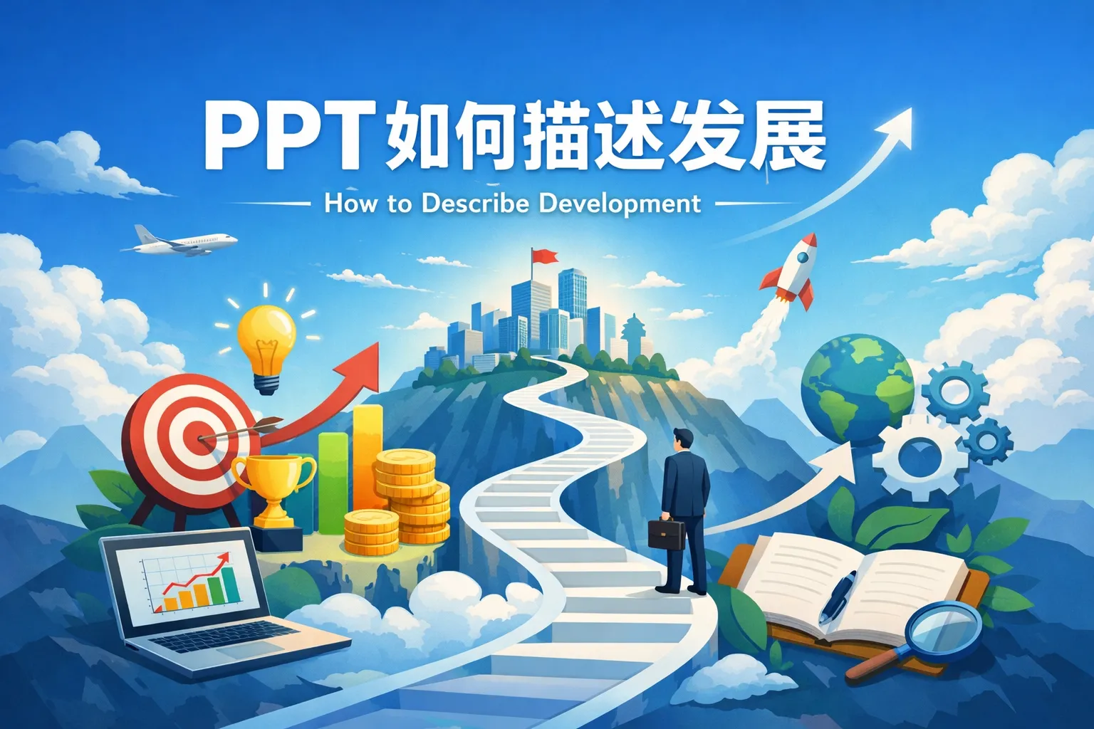 ppt如何描述发展