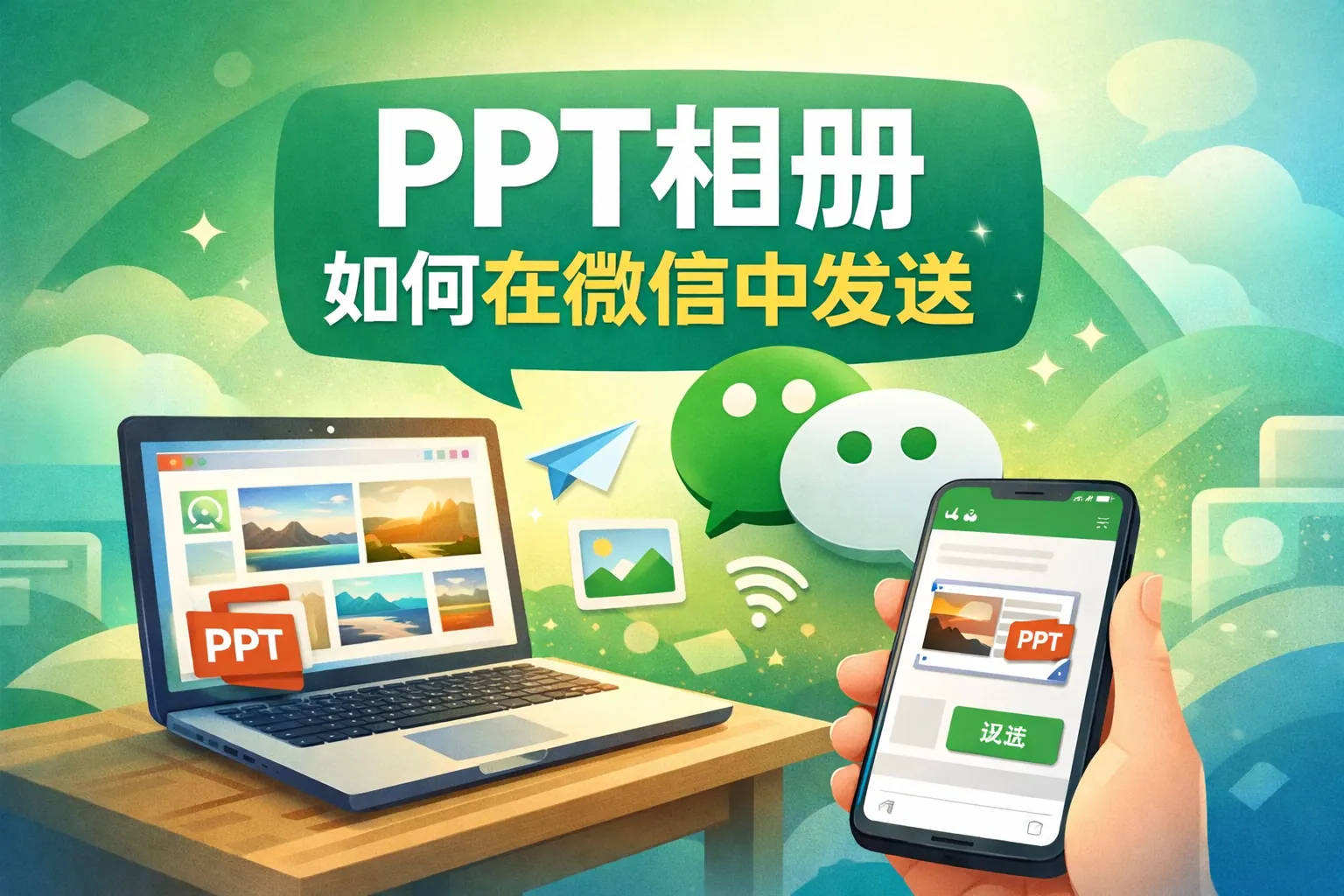 ppt相册如何在微信中发送