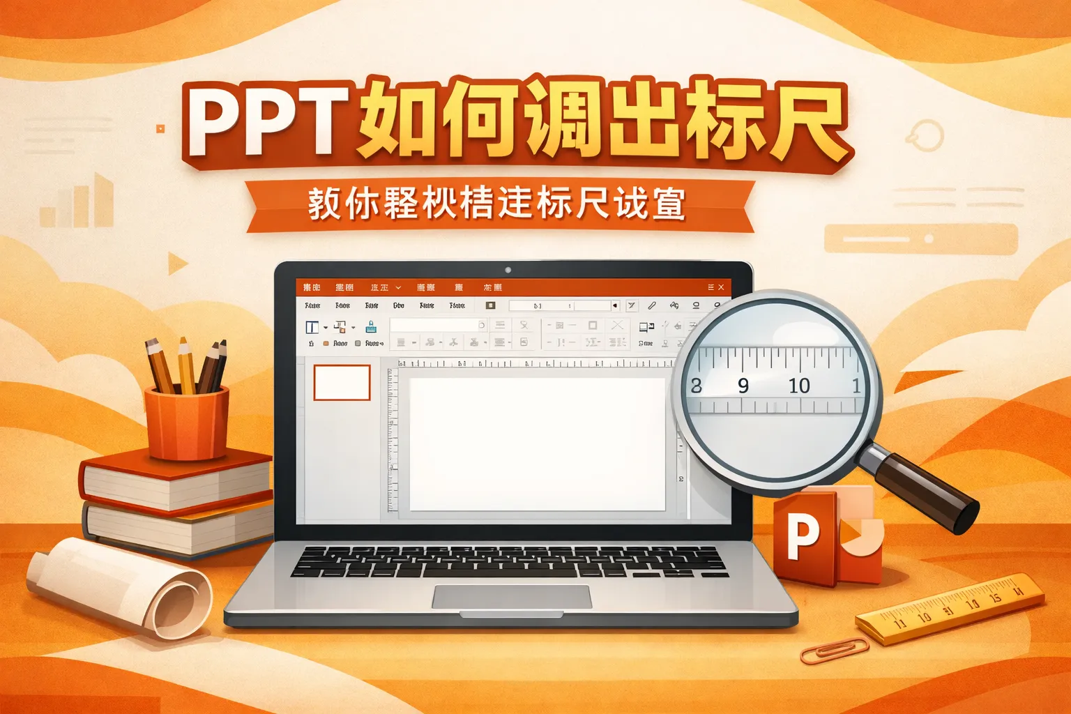 ppt如何调出标尺