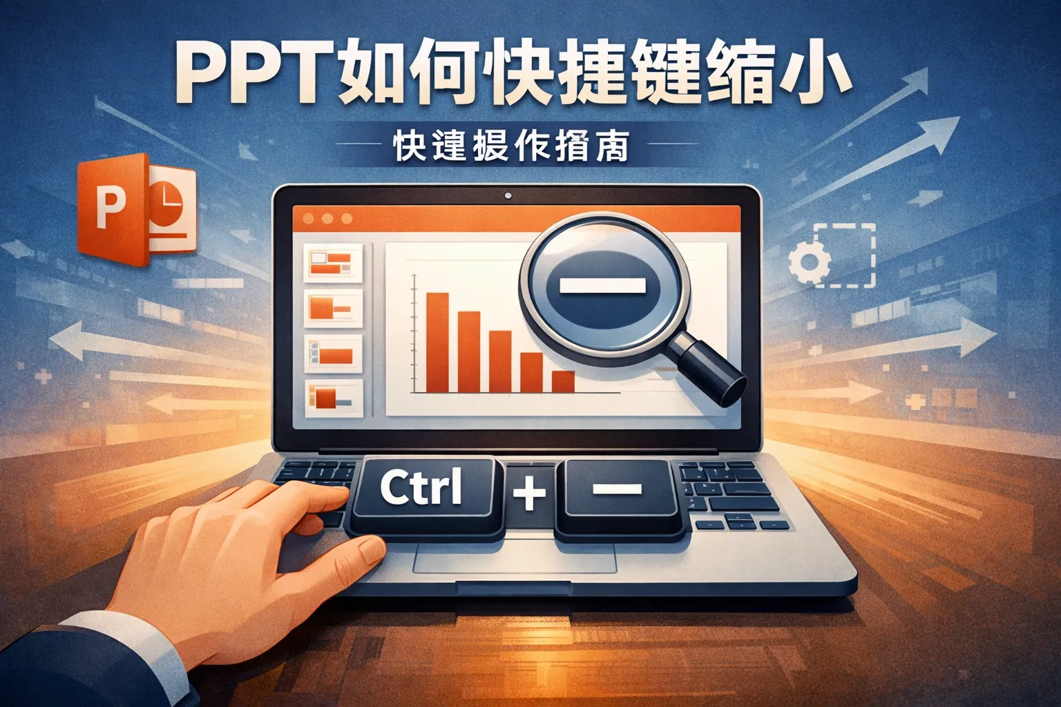 ppt如何快捷键缩小
