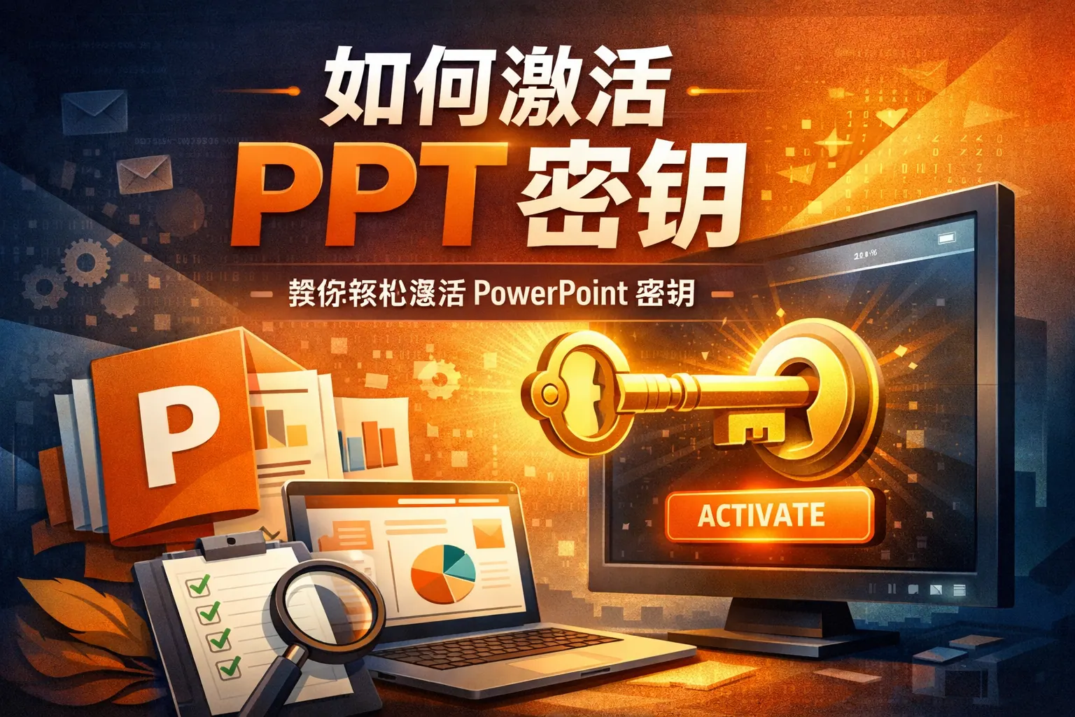 如何激活ppt密钥