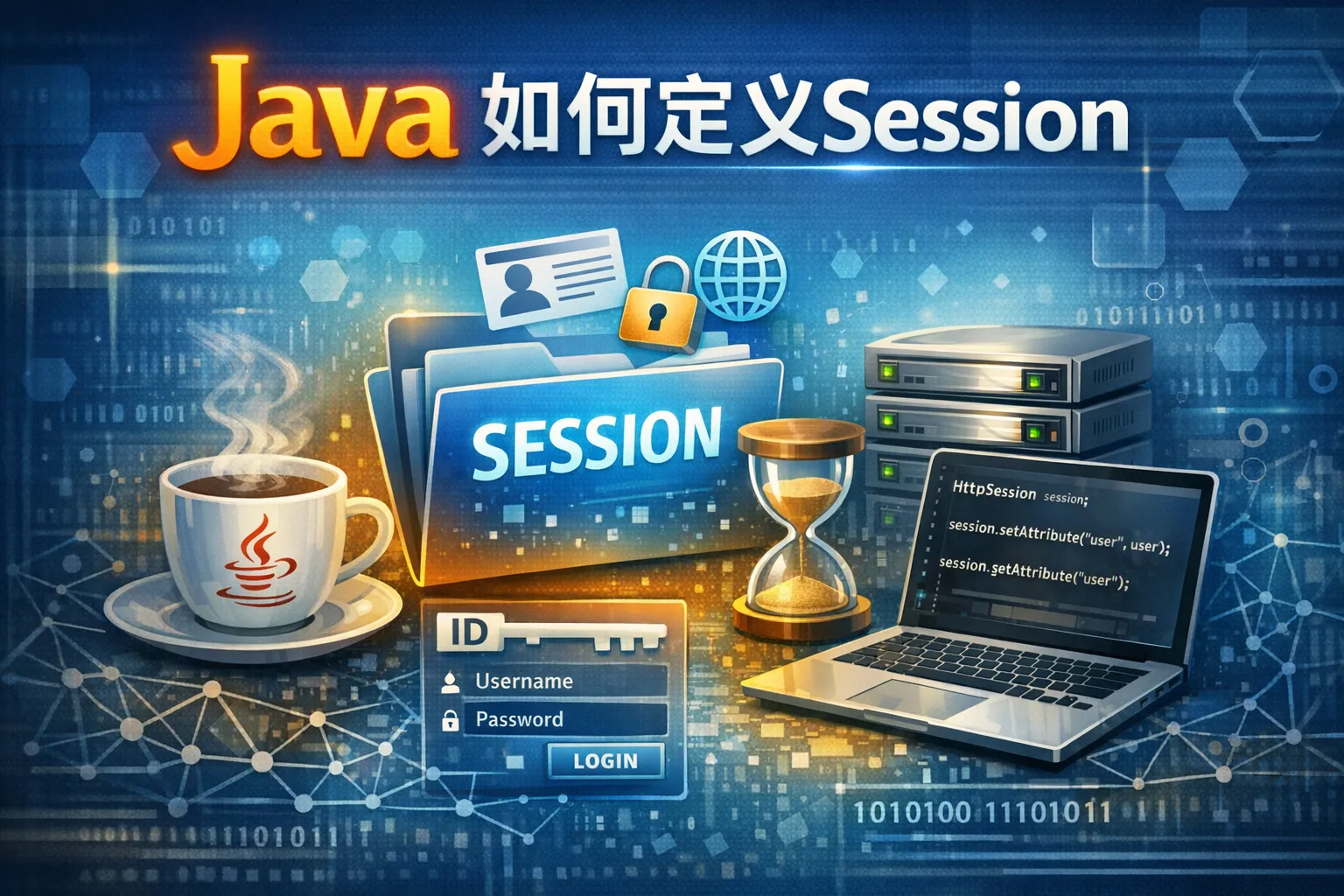java如何定义session