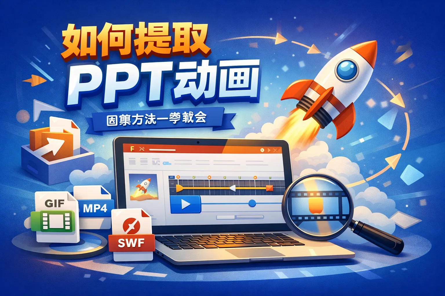 如何提取ppt动画