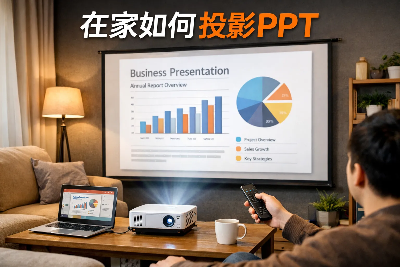 在家如何投影ppt