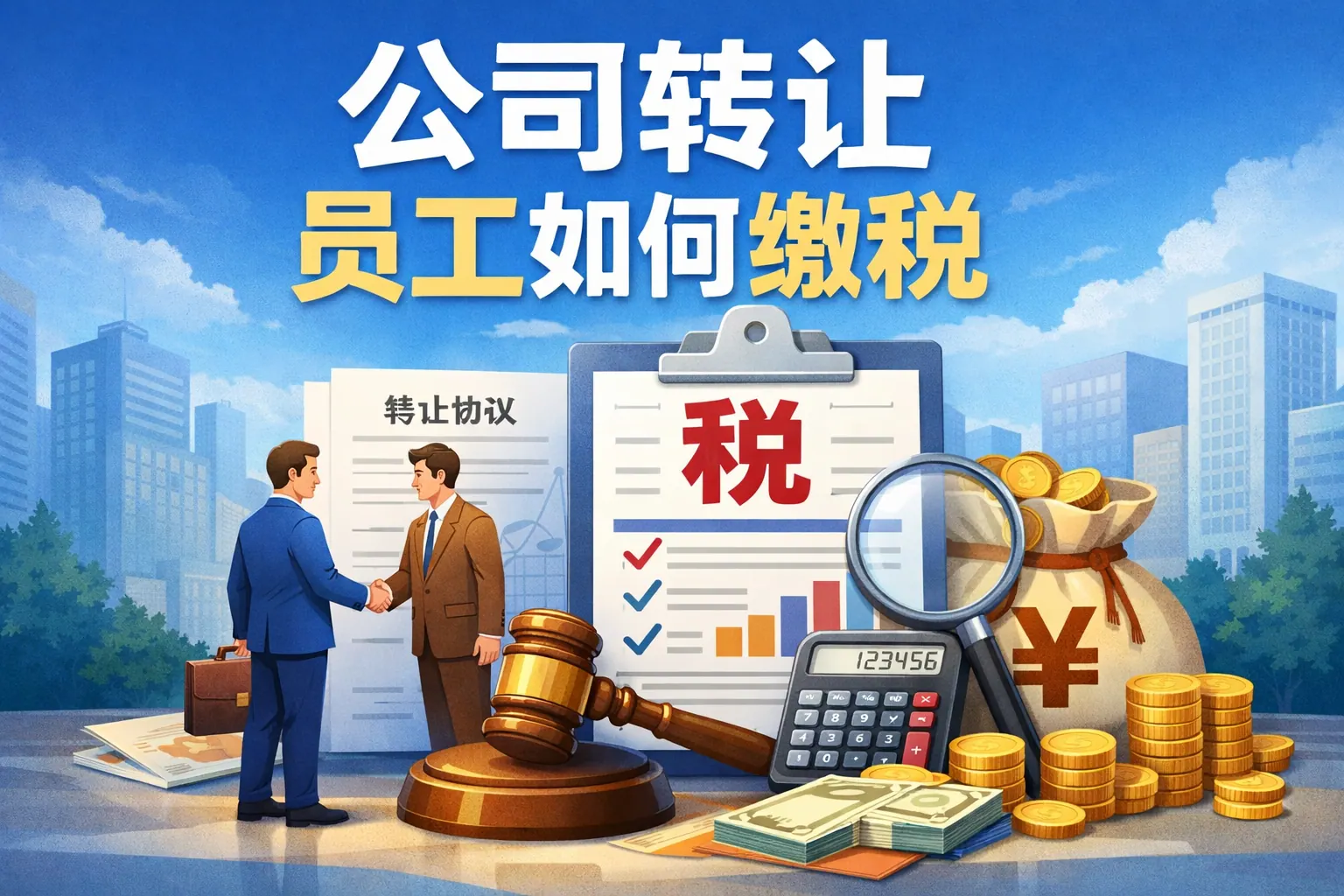 公司转让员工如何缴税