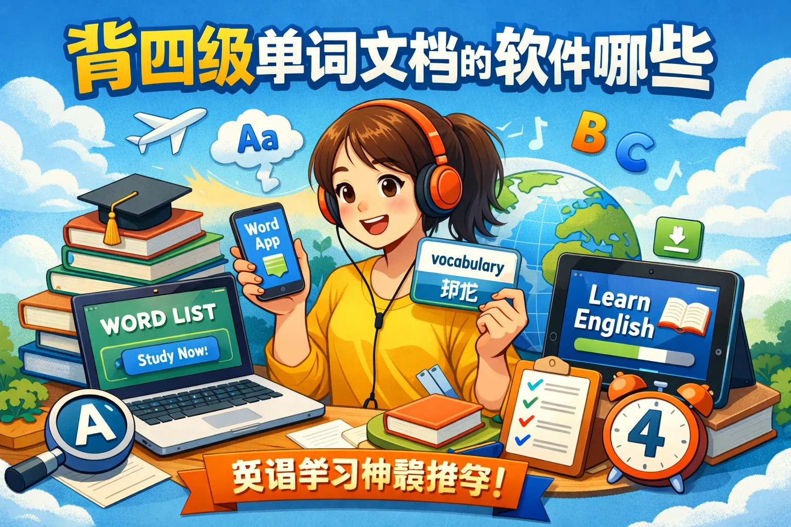 背四级单词文档的软件有哪些
