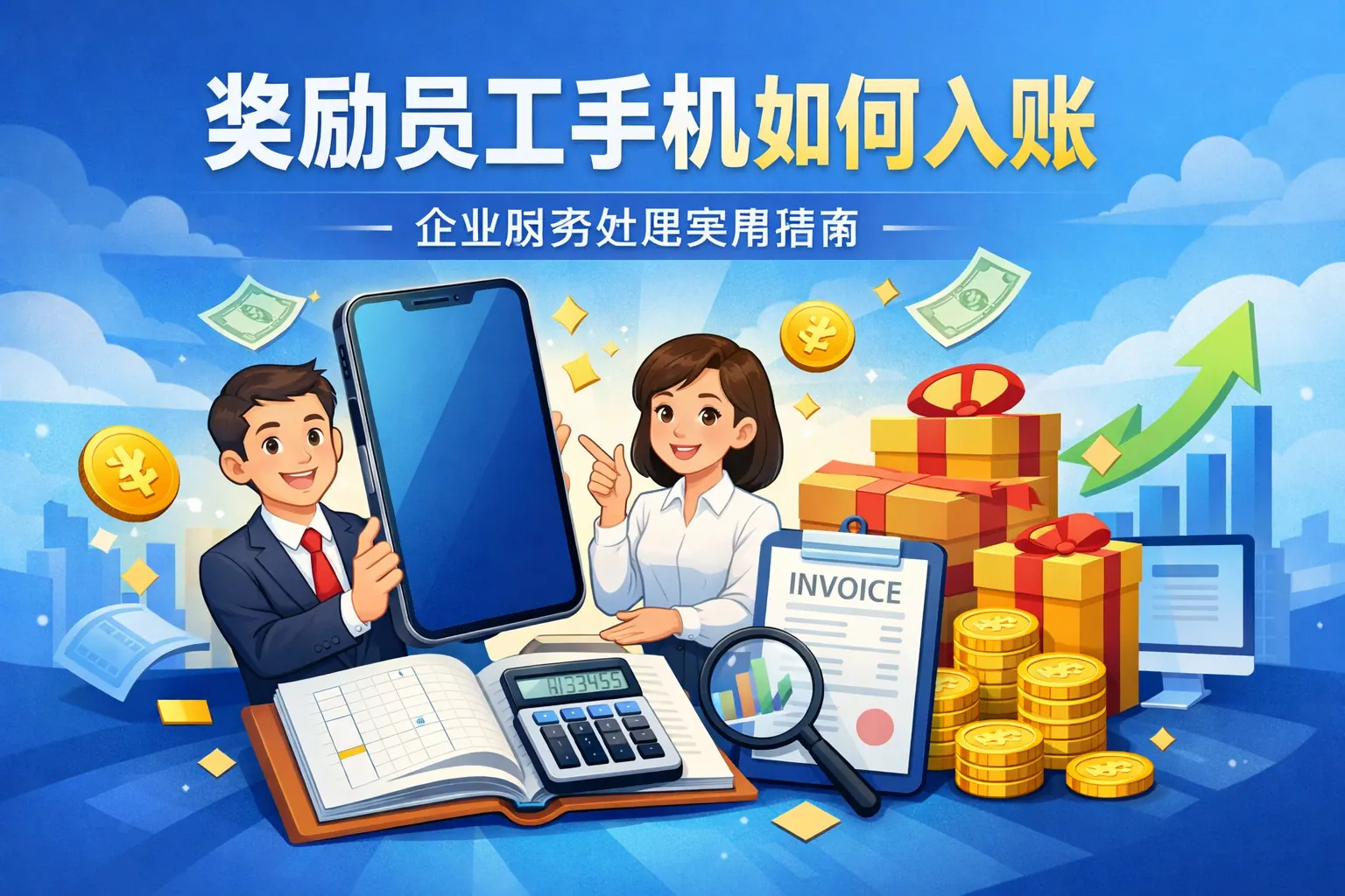 奖励员工手机如何入账