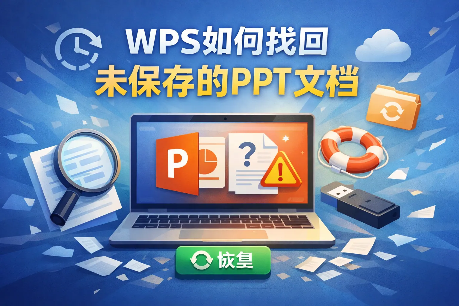 wps如何找回未保存的PPT文档