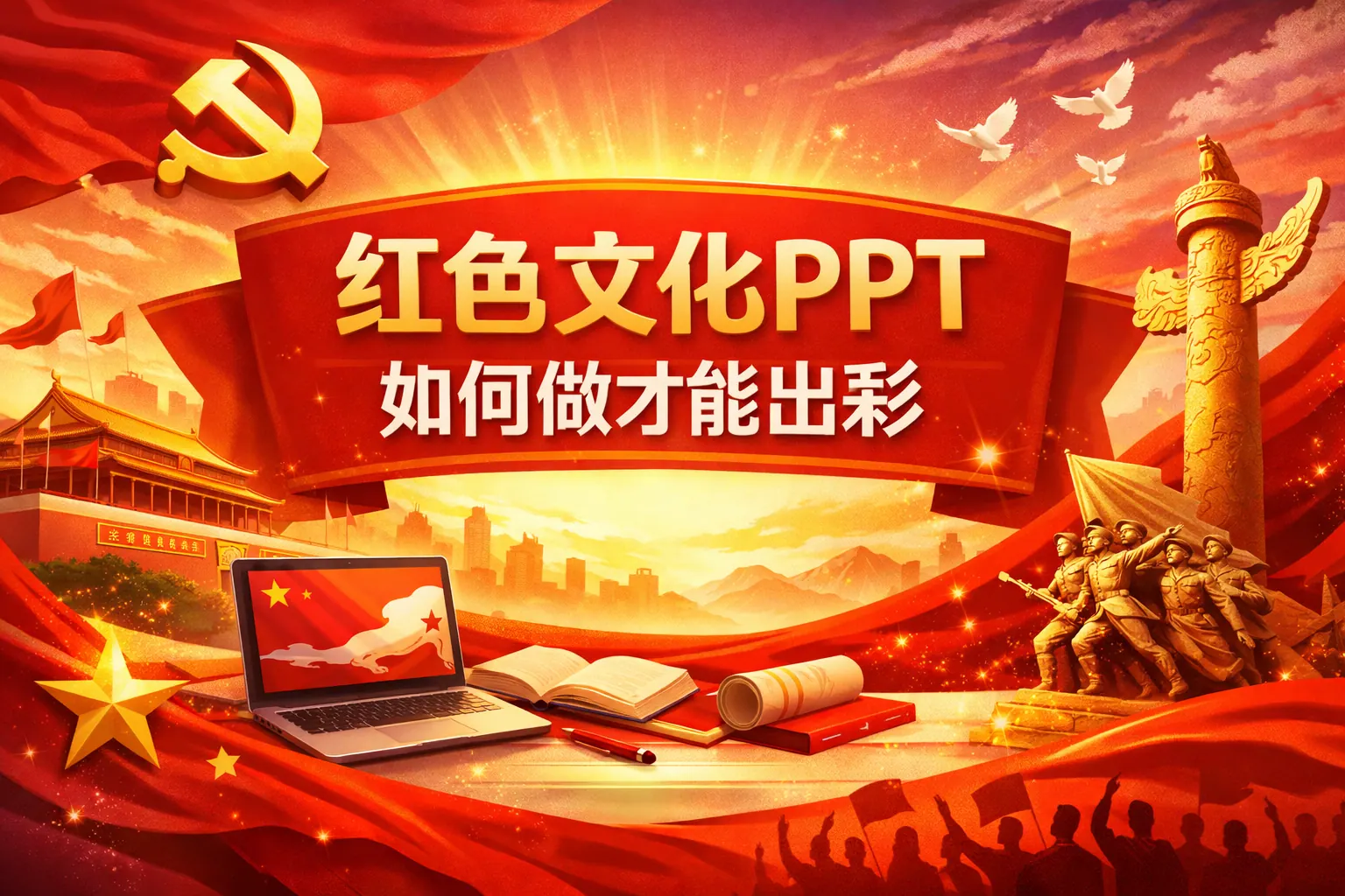 红色文化ppt如何做才能出彩