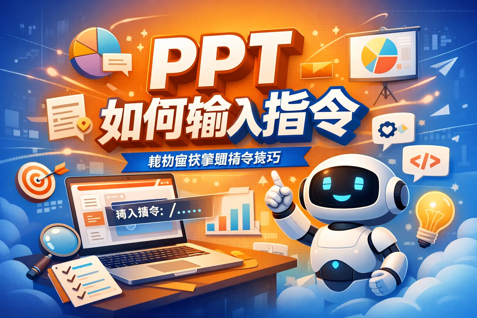 PPT如何输入指令