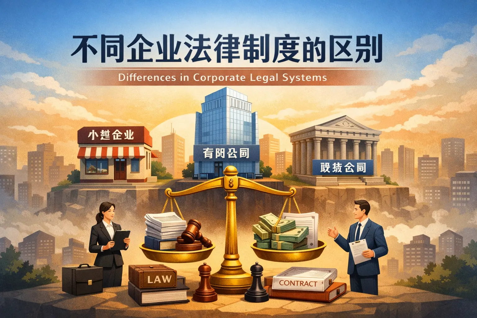 不同企业法律制度的区别