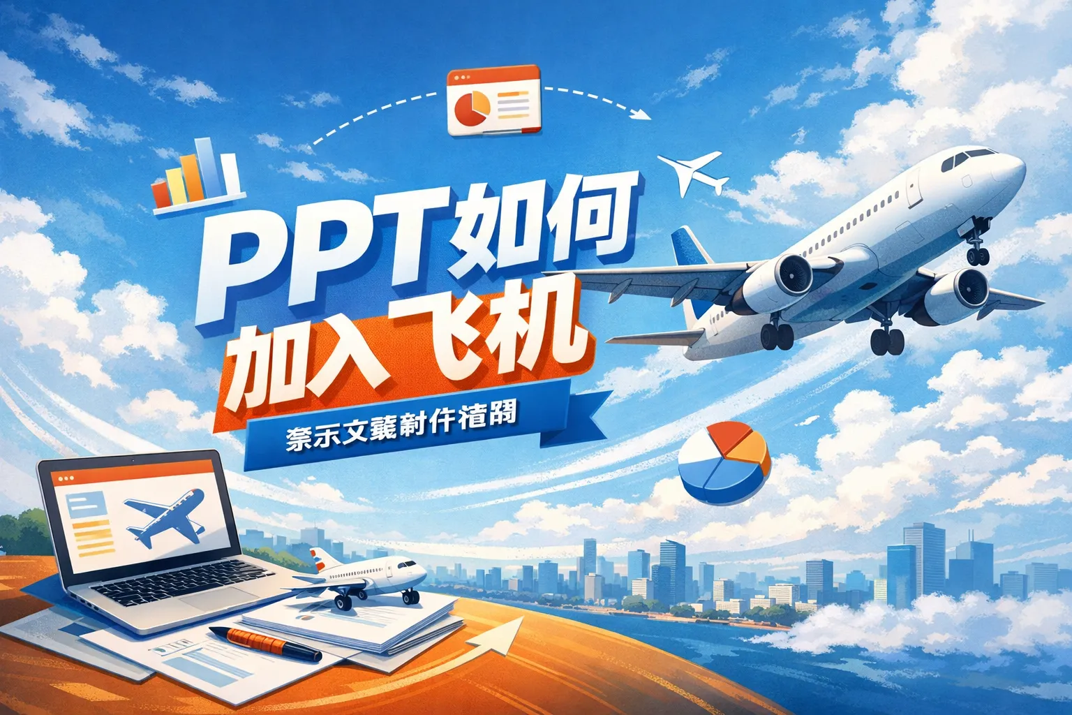 ppt如何加入飞机