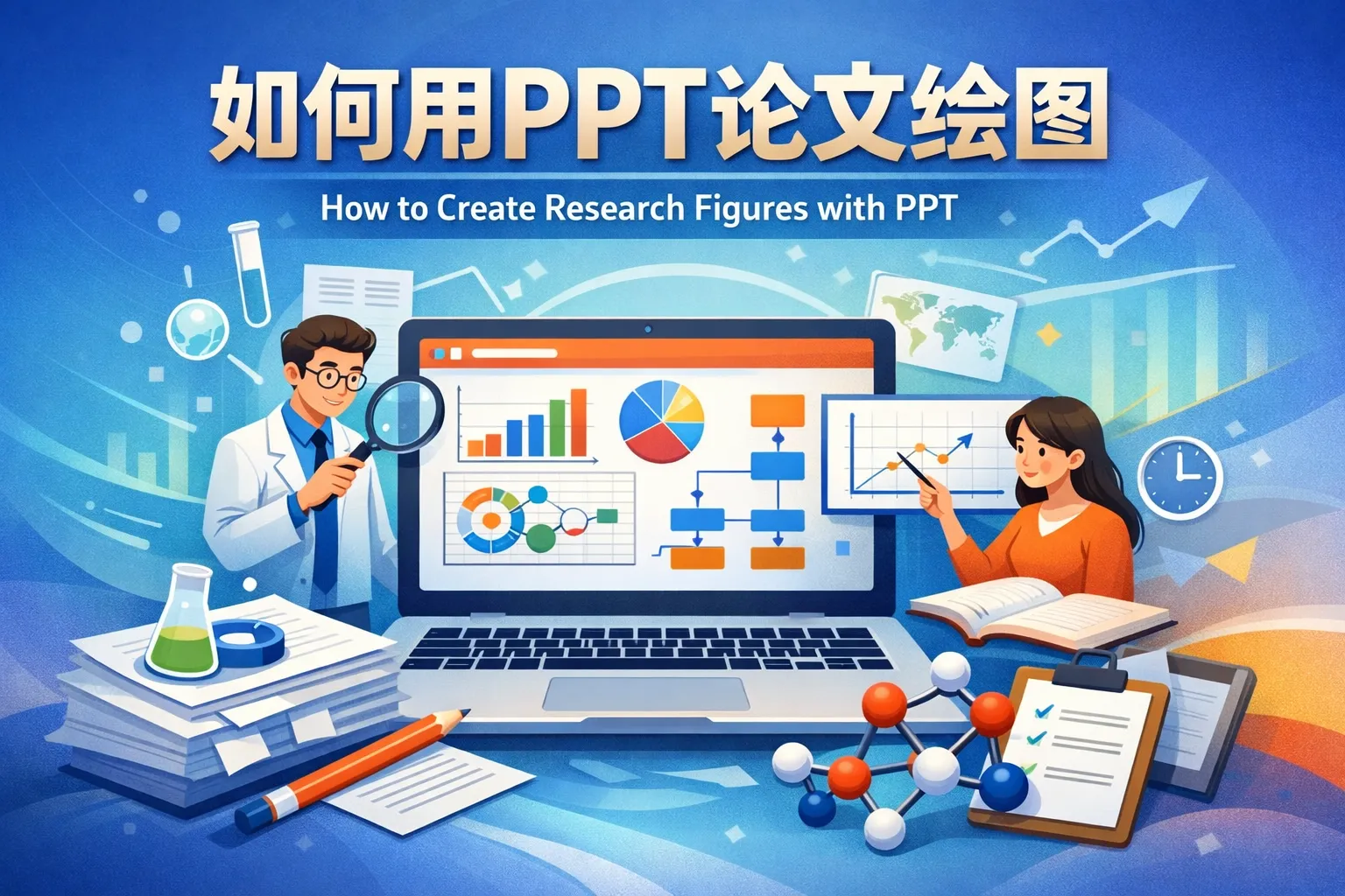 如何用ppt论文绘图