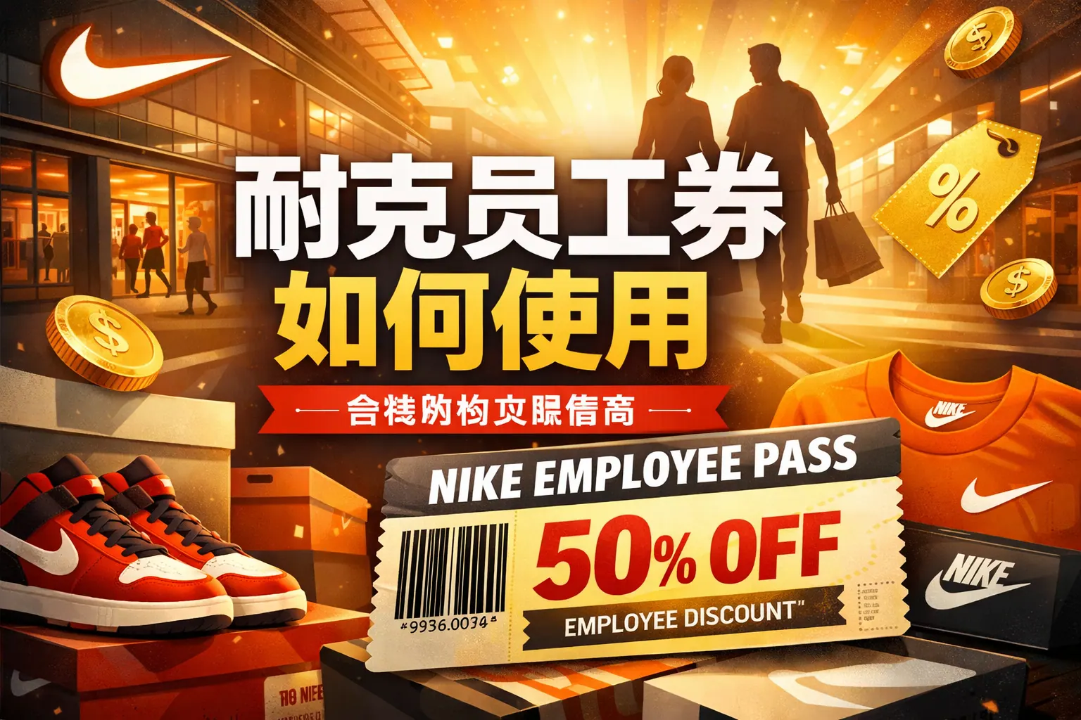 耐克员工券如何使用