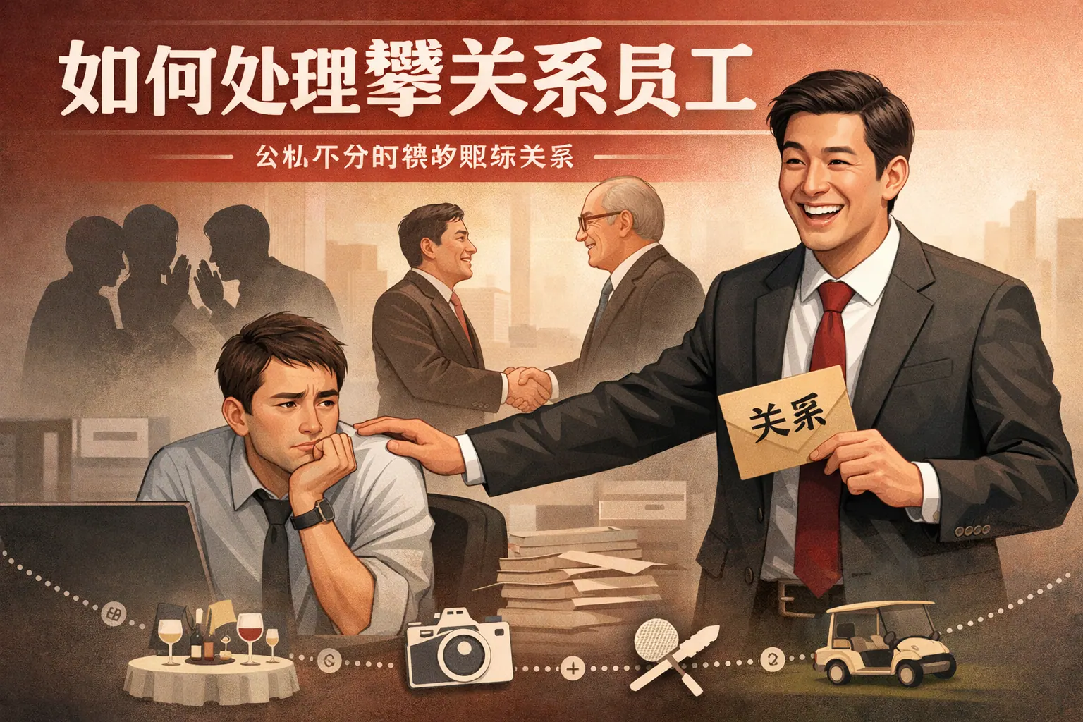 如何处理攀关系员工