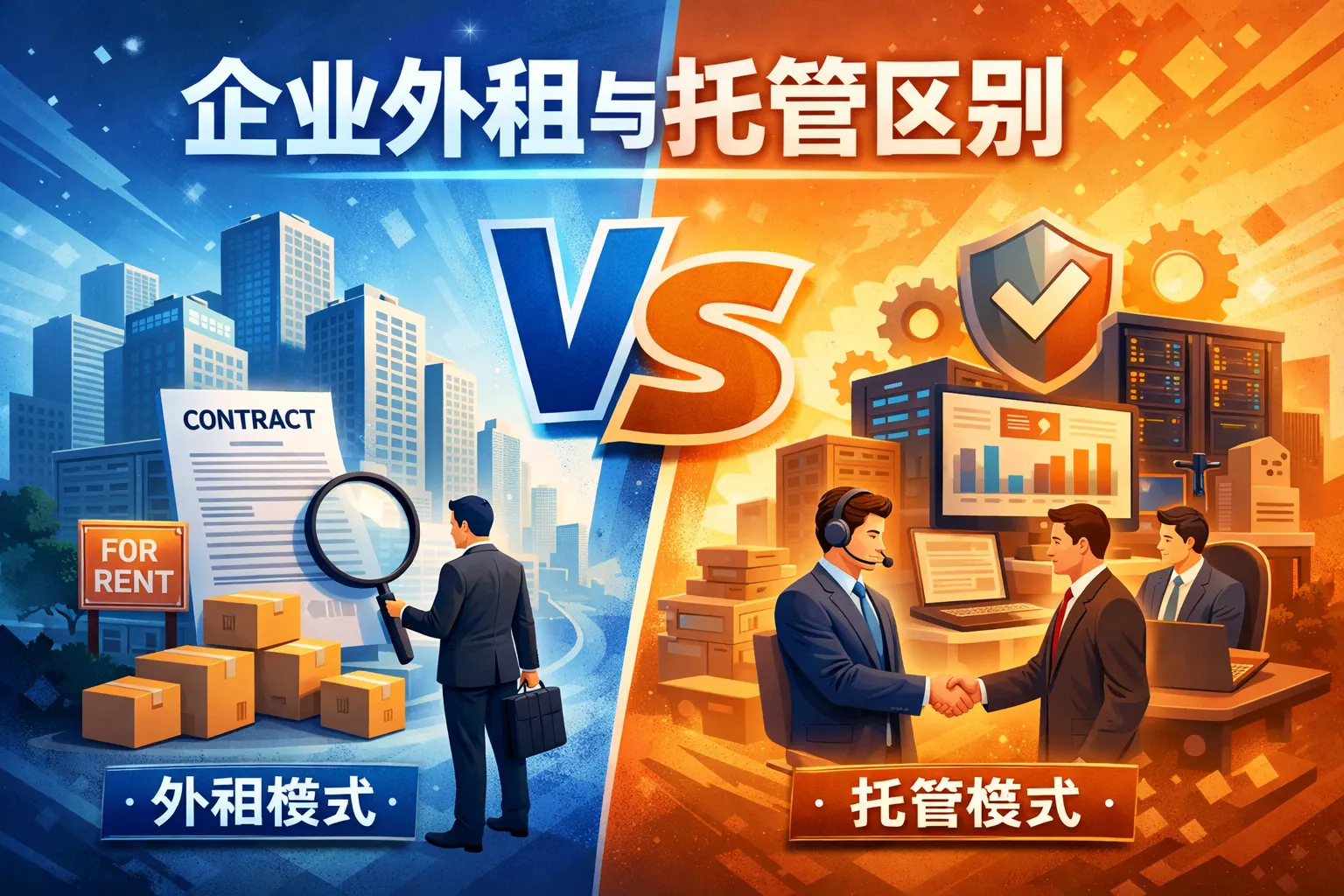 企业外租与托管区别