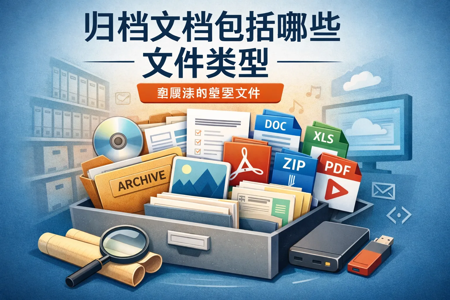 归档文档包括哪些文件类型