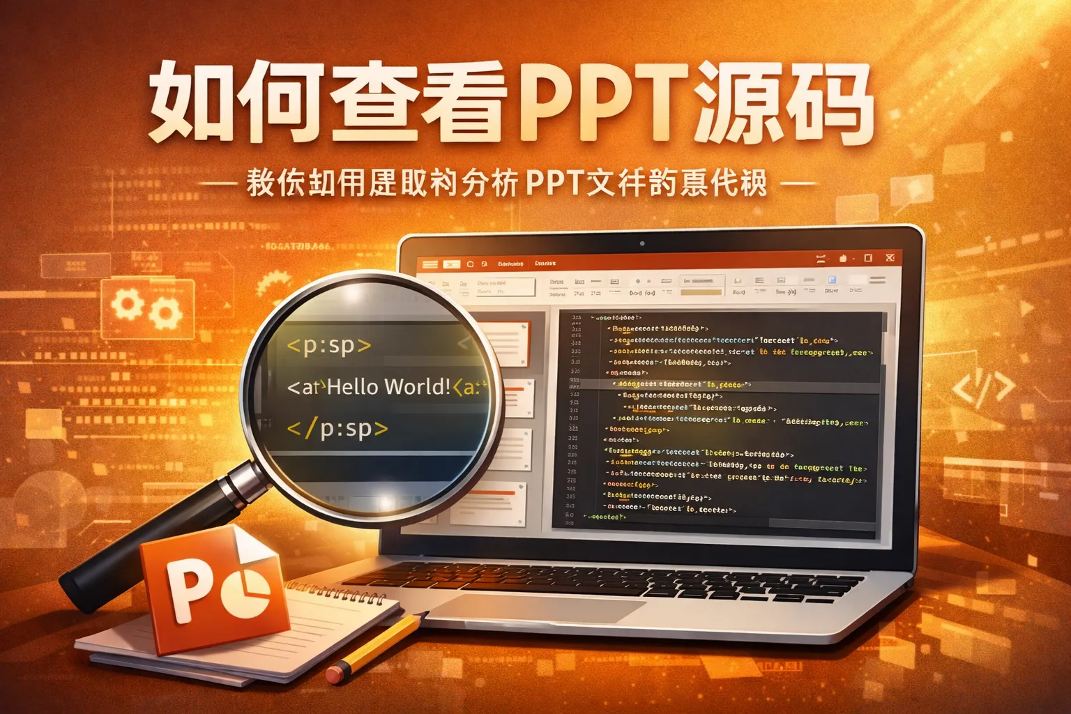 如何查看ppt源码