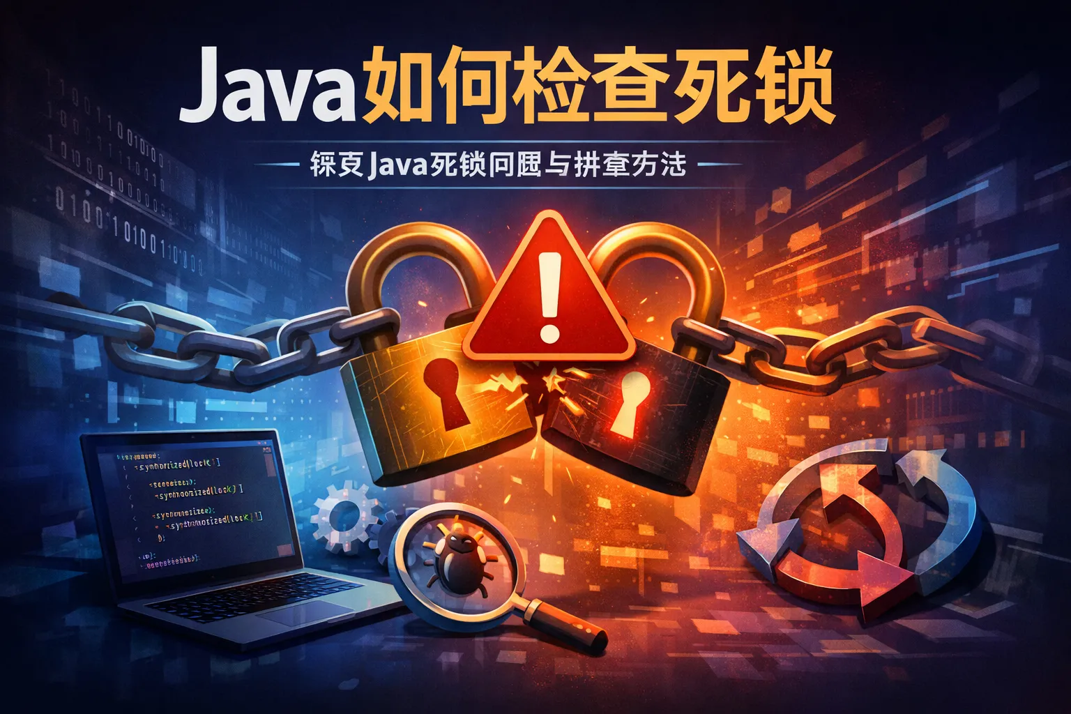 java如何检查死锁