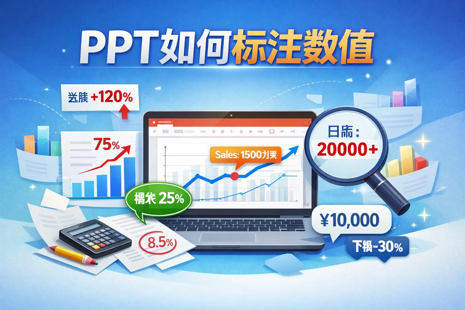 ppt如何标注数值