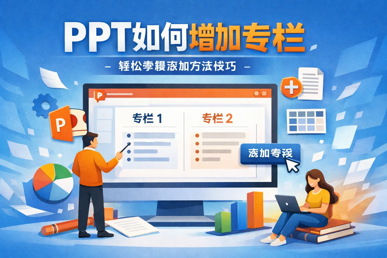 ppt如何增加专栏