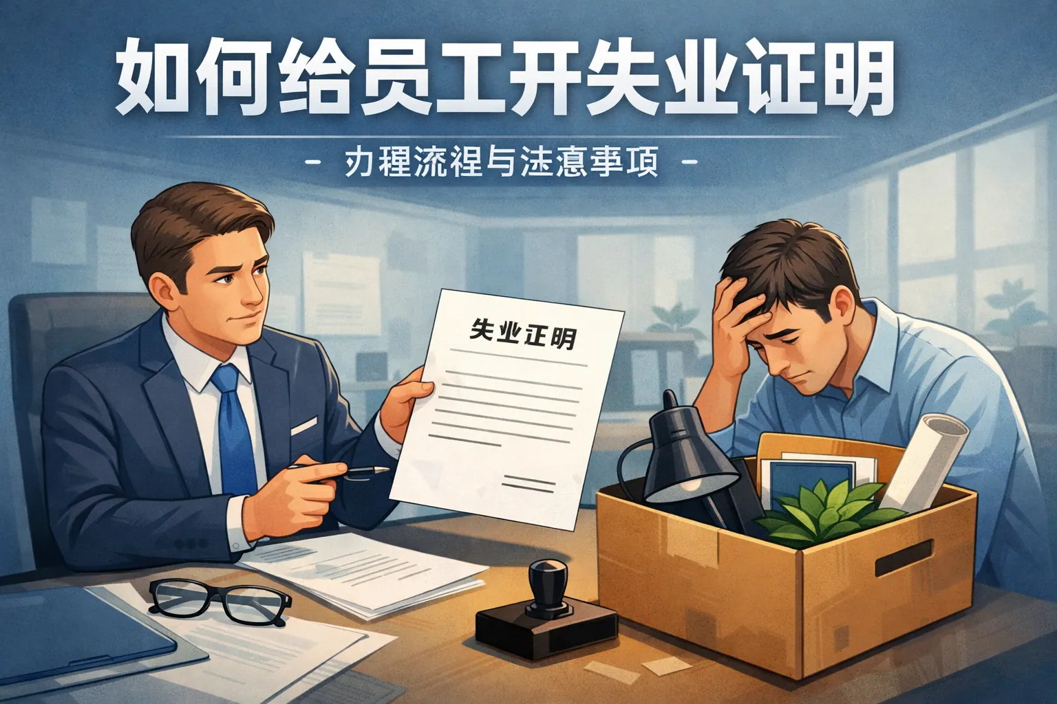 如何给员工开失业证明