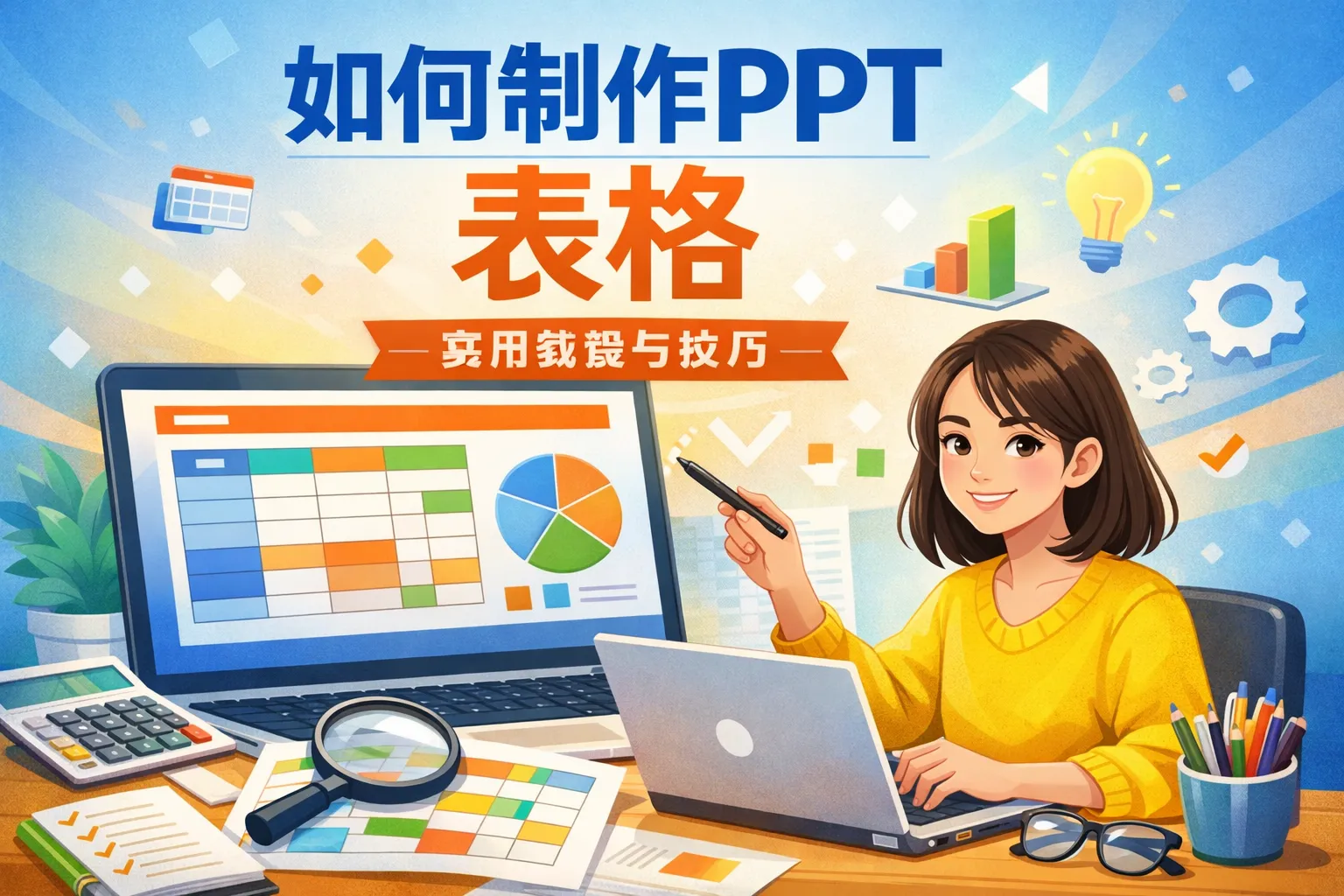 如何制作ppt 表格