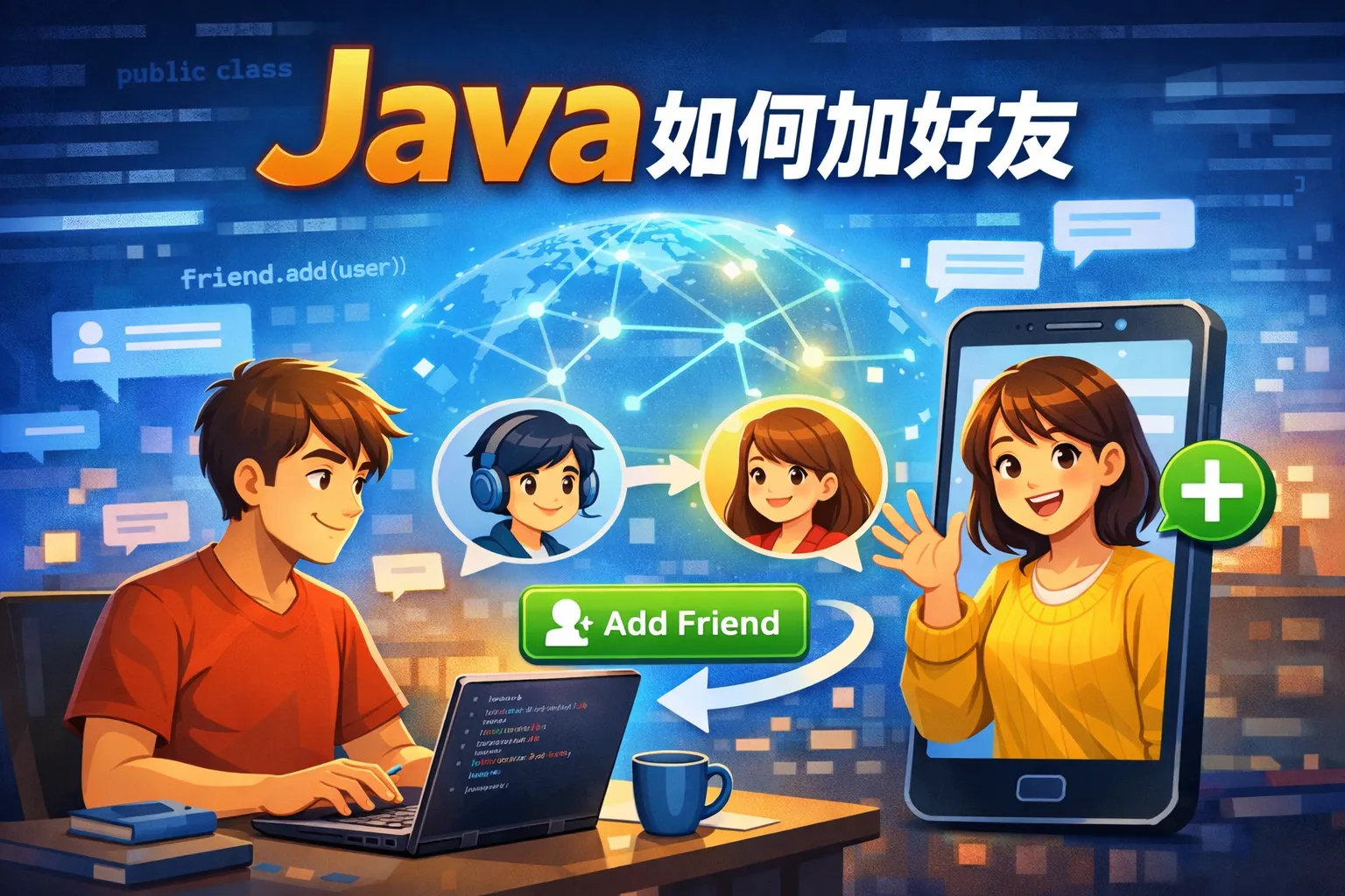 java如何加好友