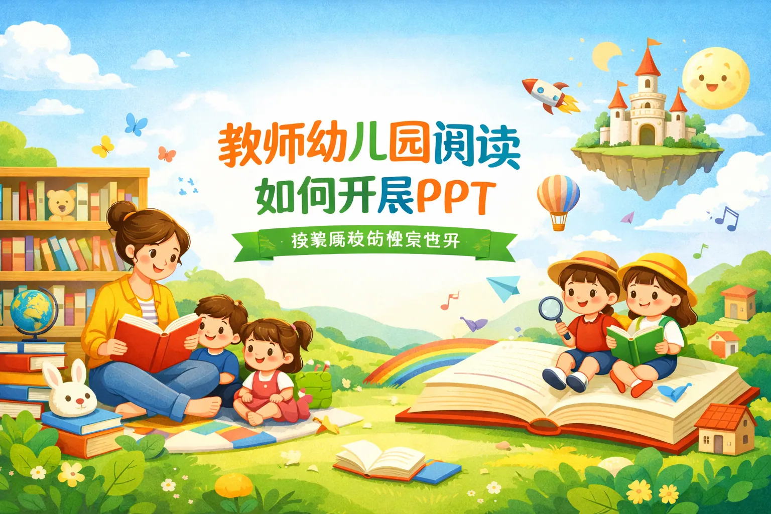 教师幼儿园阅读如何开展ppt