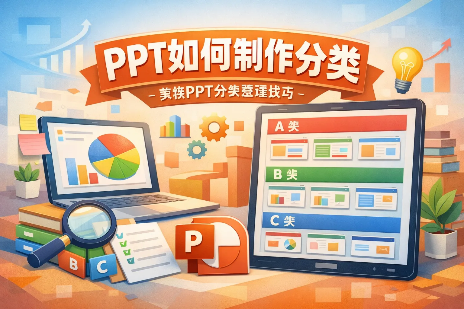 ppt如何制作分类